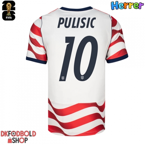 Forente stater Christian Pulisic #10 Hjemmebanetrøje VM 2026 Kort ærmer